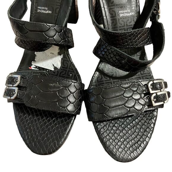 ROCKPORT Black Leather Ankle Strap Heels / NWT / SZ: 9.5 US - Picture 2 of 9